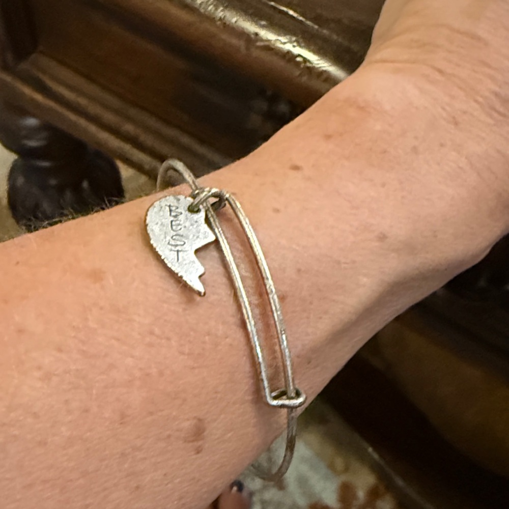 Alex and Ani Silver Best Friend Charm Bracelet